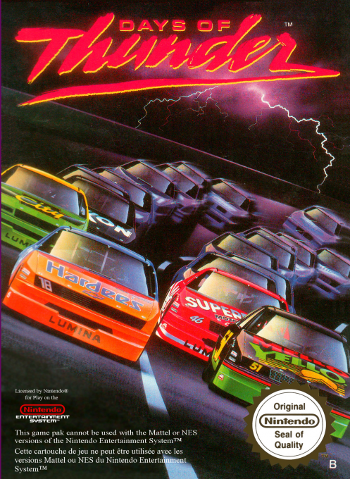 Days of Thunder (USA) (Proto) box art